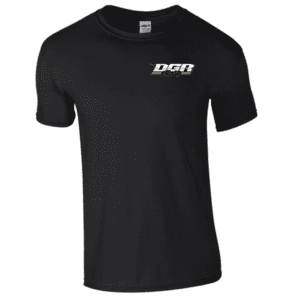 G640 Gildan Soft Style T-Shirt - Black (Green Logo)