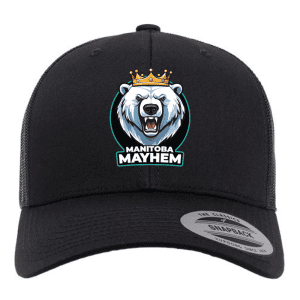 6606 Yupoong Adult Retro Trucker Cap - Black